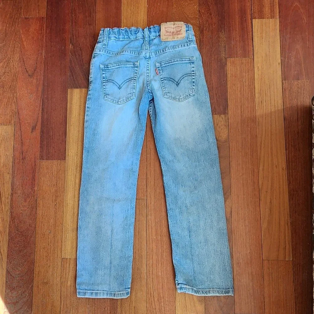 Levi's 514 Kids Light Wash Straight Jeans Size 8